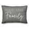 20" x 14" Peace Love Family Versatile Throw Pillow
